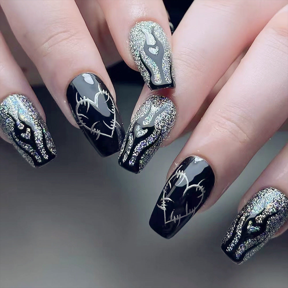 Künstlerisches Glitzer-Nagelset Karnz