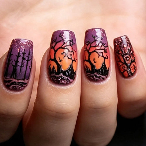 Künstlerische Saisonale Nagelkunst Karnz
