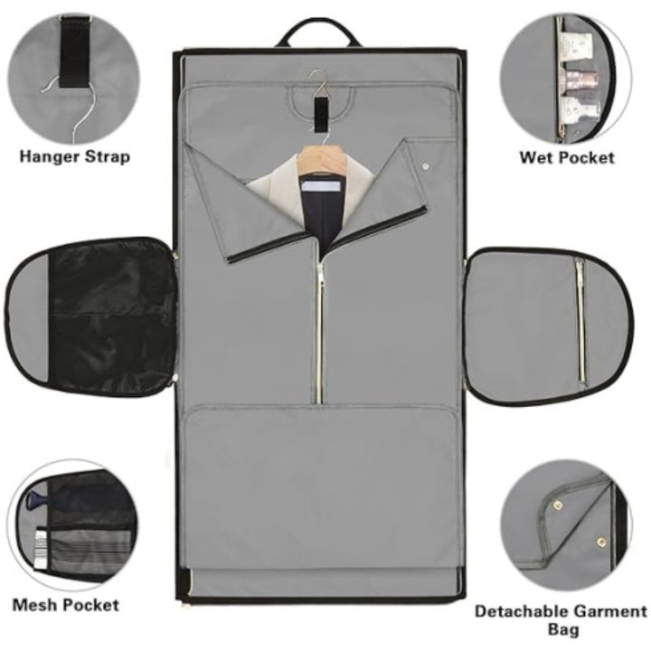 Multifunktionale Business-Tasche mit Integriertem Anzugfach Karnz