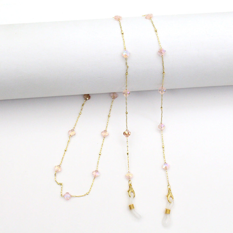 Elegante, kristallgestaltete Brillenband Karnz