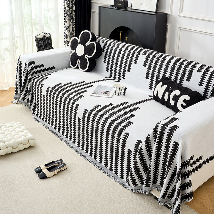 Gemütliche dekorative Fransen-Sofa-Wurfdecke