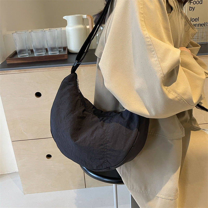 Weiches Stoff Hobo Schultertasche