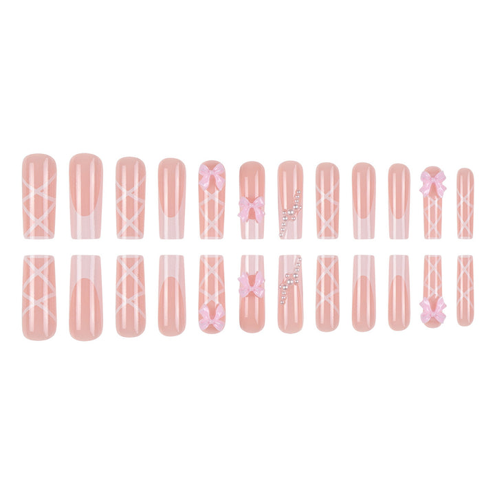 Dekorative Press-On Nagelstile Karnz