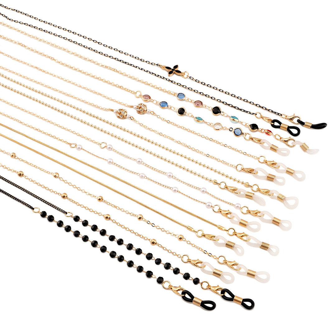 Premium Metall Brillen Kette Karnz