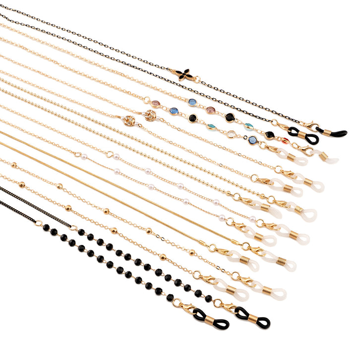 Premium Metall Brillen Kette Karnz