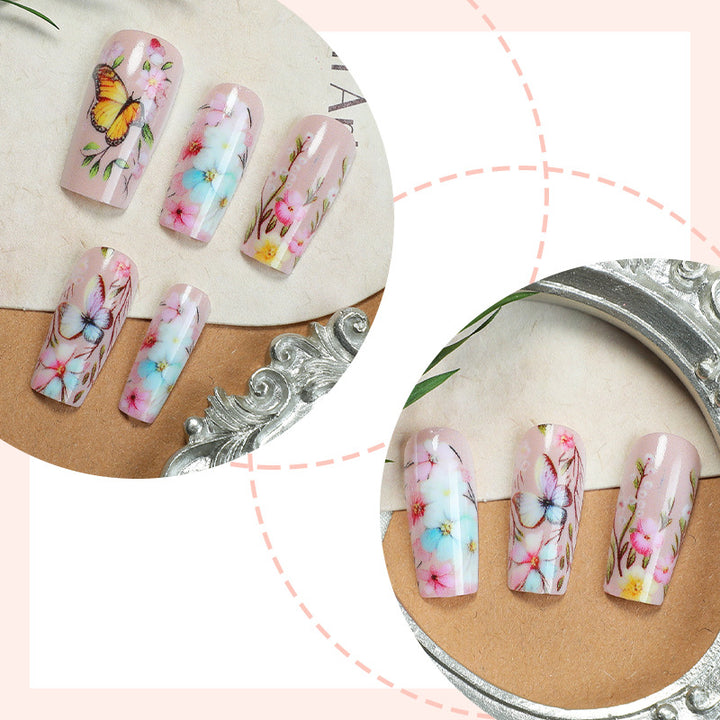 Floral Art Press-On Nägel Set Karnz