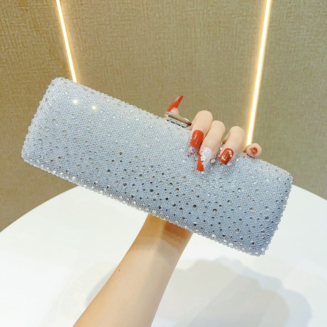 Rhinestone-beschichtete Clutch
