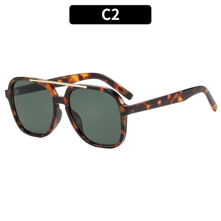 Vintage-inspirierte geometrische quadratische Sonnenbrille