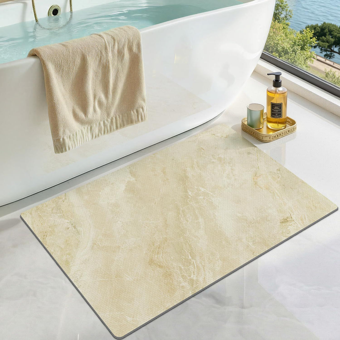 Plüsch-Badezimmermatte im tropischen Design