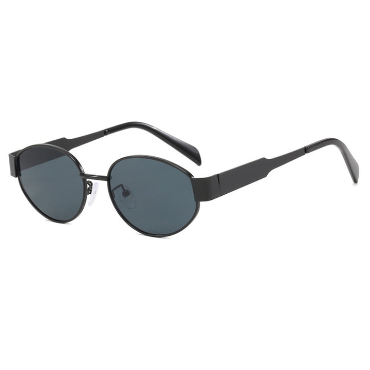 Modische Übergroße Sonnenbrille mit Metallrahmen Karnz