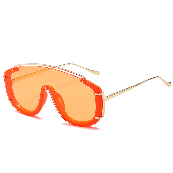 Modebewusste futuristische Schild-Sonnenbrille Karnz