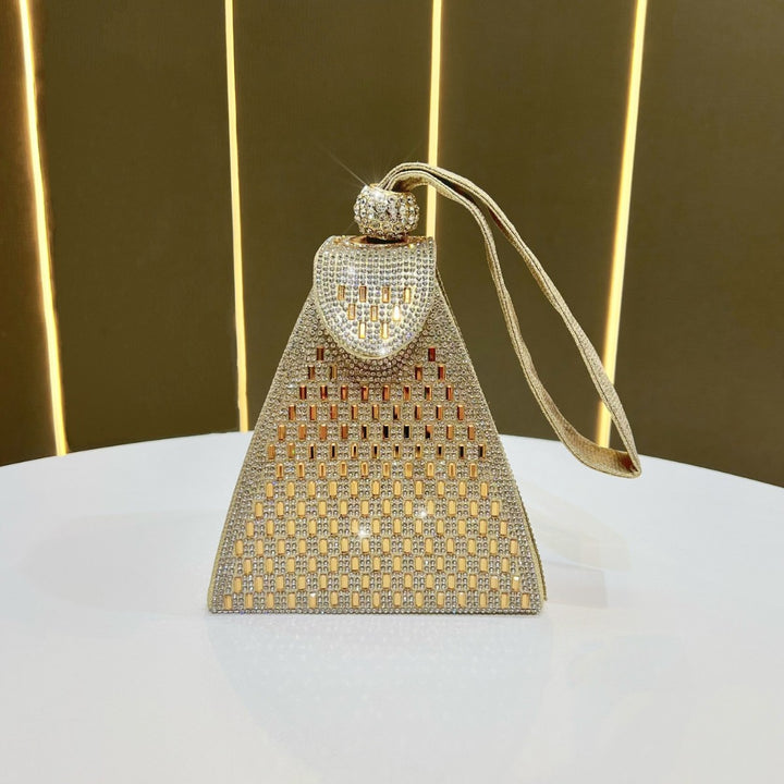 Geometrische Rhinestone Abendtasche