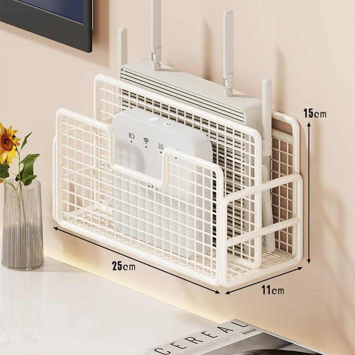 Wandmontierter belüfteter Router und Fernlagerkorb