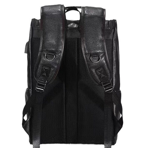 Premium strukturierten Leder Rucksack