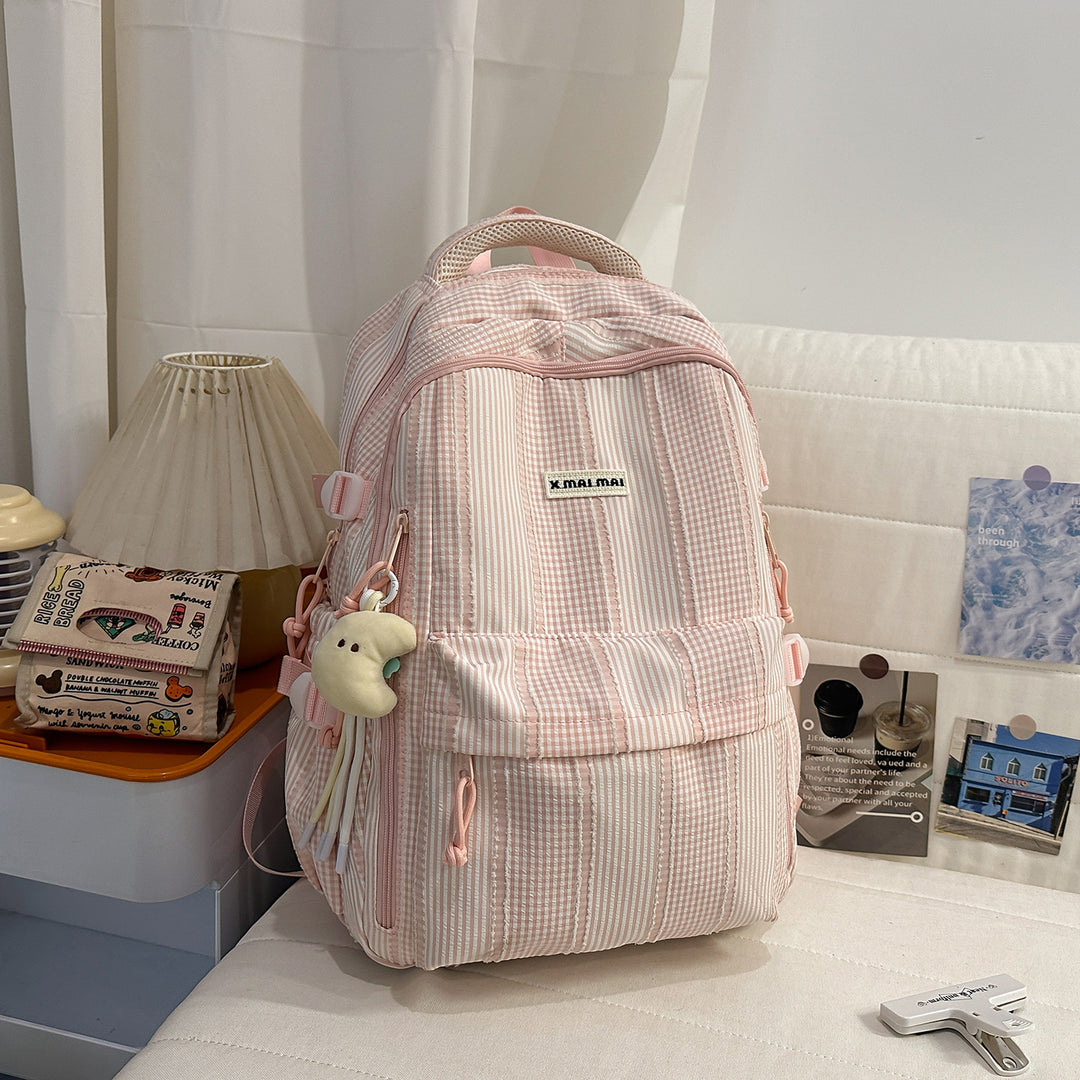 Moderner gestreifter Rucksack Karnz