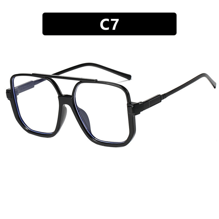 Damen modische quadratische Sonnenbrille mit transparentem Gestell Karnz