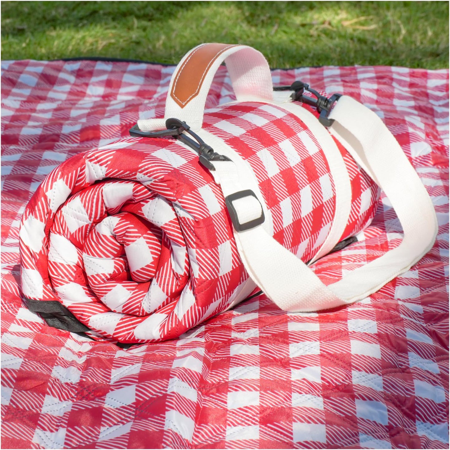 Unisex praktische Picknickdecke mit Tragegriff und wasserabweisender Oberfläche Karnz