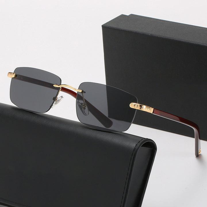 Damen modische Halbrahmenbrille mit komfortablen Nasenpolstern und edlem Design Karnz