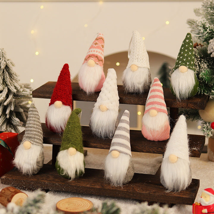 Dekorative Weihnachtsgnom Figur Karnz