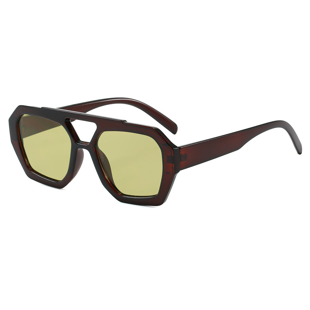 Damen geometrische Sonnenbrille im extravaganten Design Karnz
