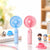 Damen Tragbarer Handventilator mit USB-Ladefunktion und flexiblem Stand Karnz