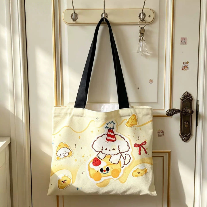 Süße Tiermotiv-Canvas-Tasche