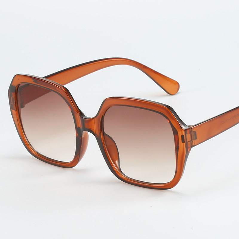 Damen Modische Oversized-Sonnenbrille mit extravaganten Leopardendetails Karnz