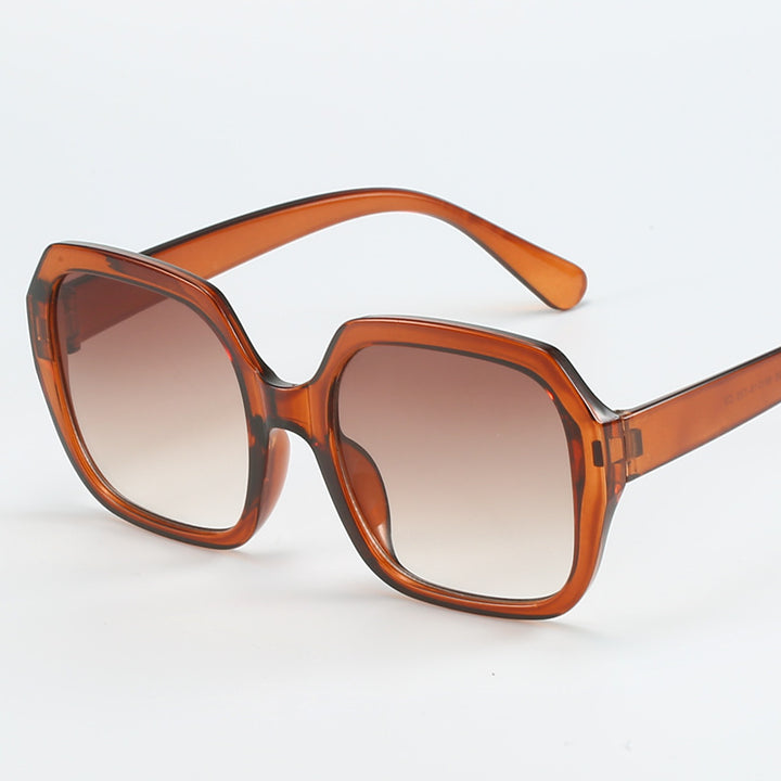 Damen Modische Oversized-Sonnenbrille mit extravaganten Leopardendetails Karnz