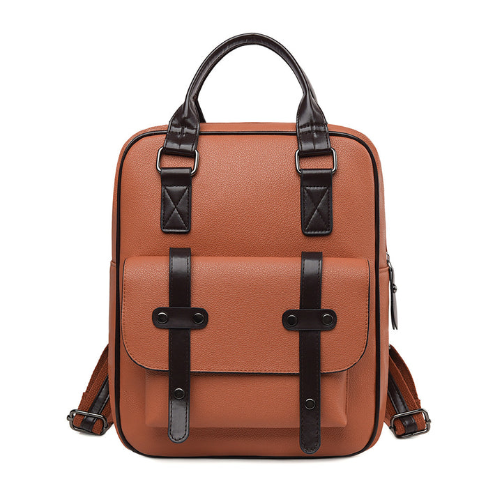 Strukturierter Leder Rucksack Karnz