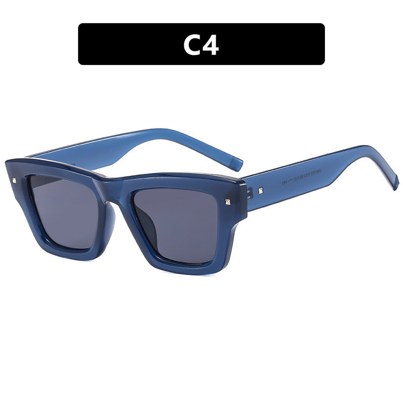 Damen modische rechteckige Brille mit facettenreichem Design Karnz