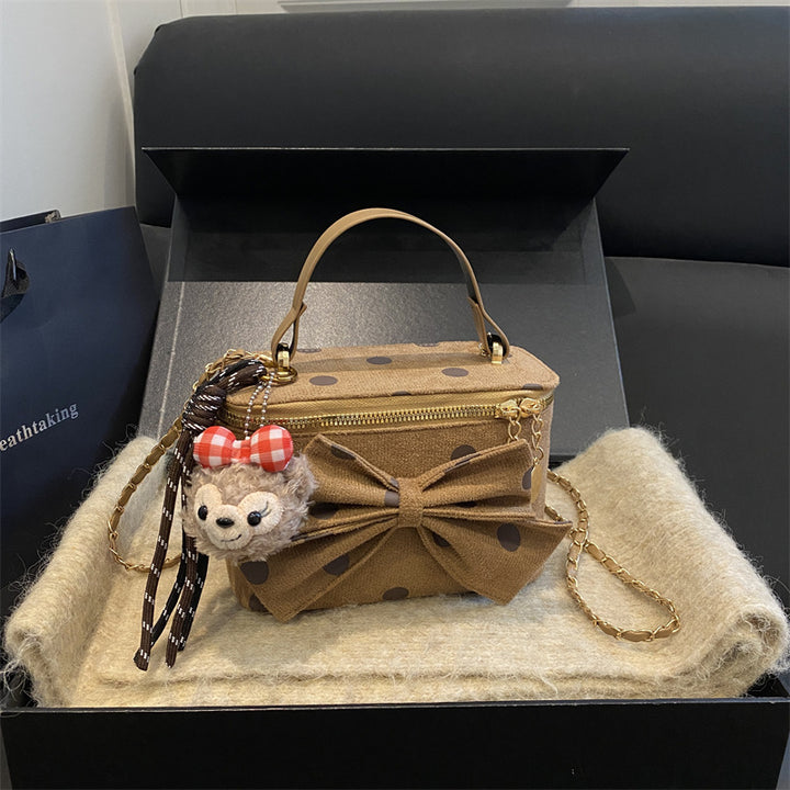 Verspielt Schleifenakzent Mini-Handtasche