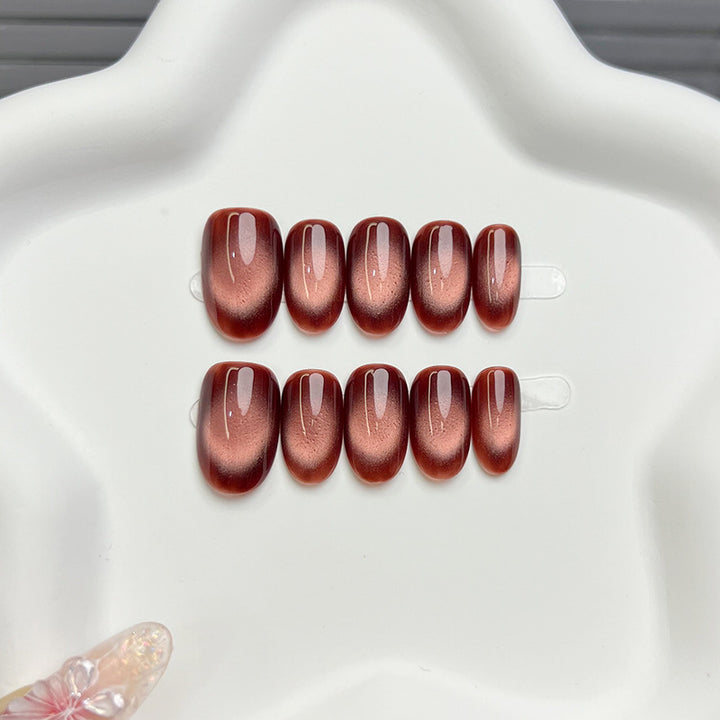 Premium Glänzendes Press-On Nagelset