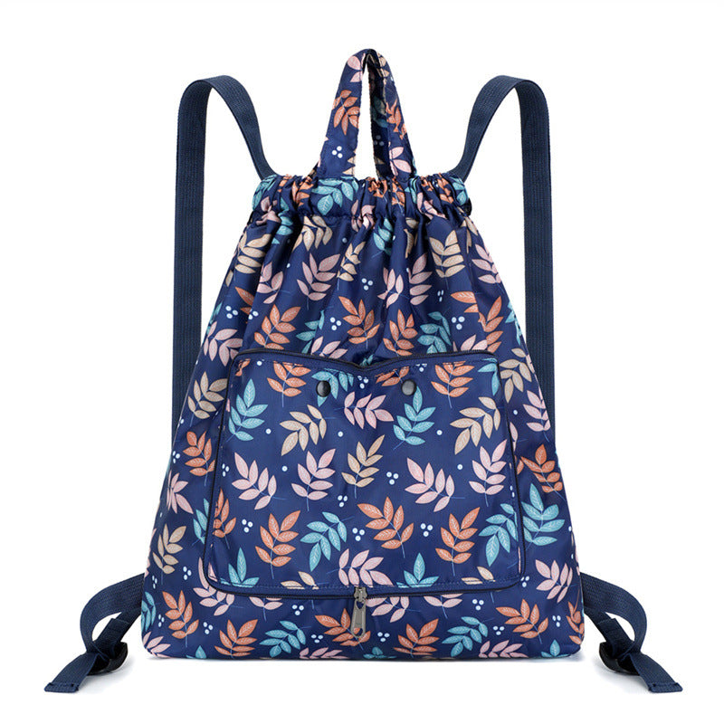 Leichter Blumen-Schnür-Rucksack Karnz