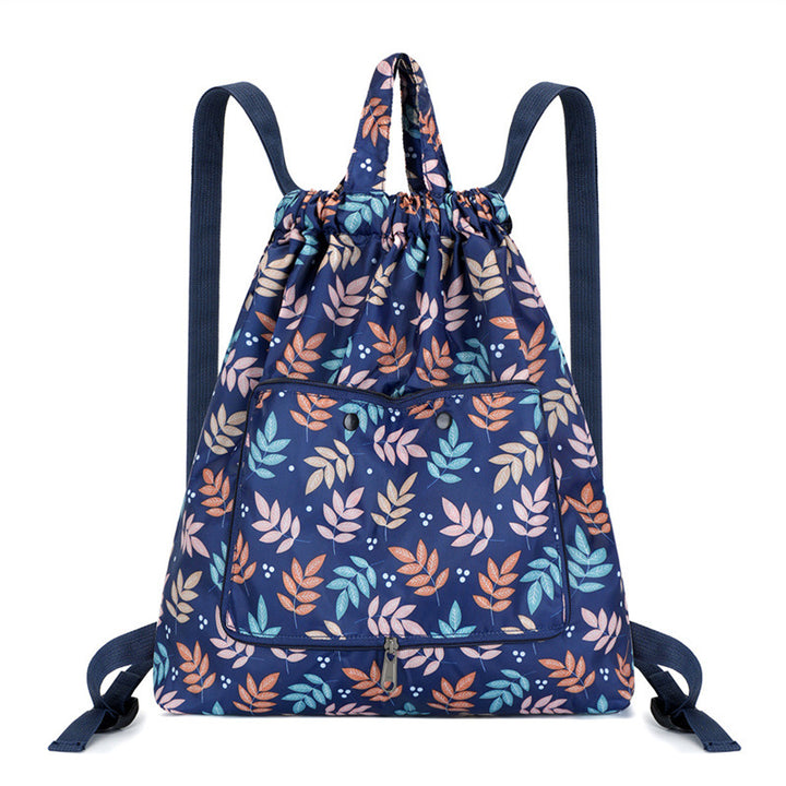 Leichter Blumen-Schnür-Rucksack Karnz