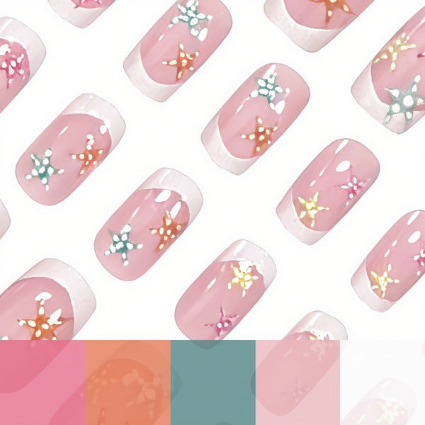 Elegante von Seesternen inspirierte Nagelkunst-Verzierungen Karnz