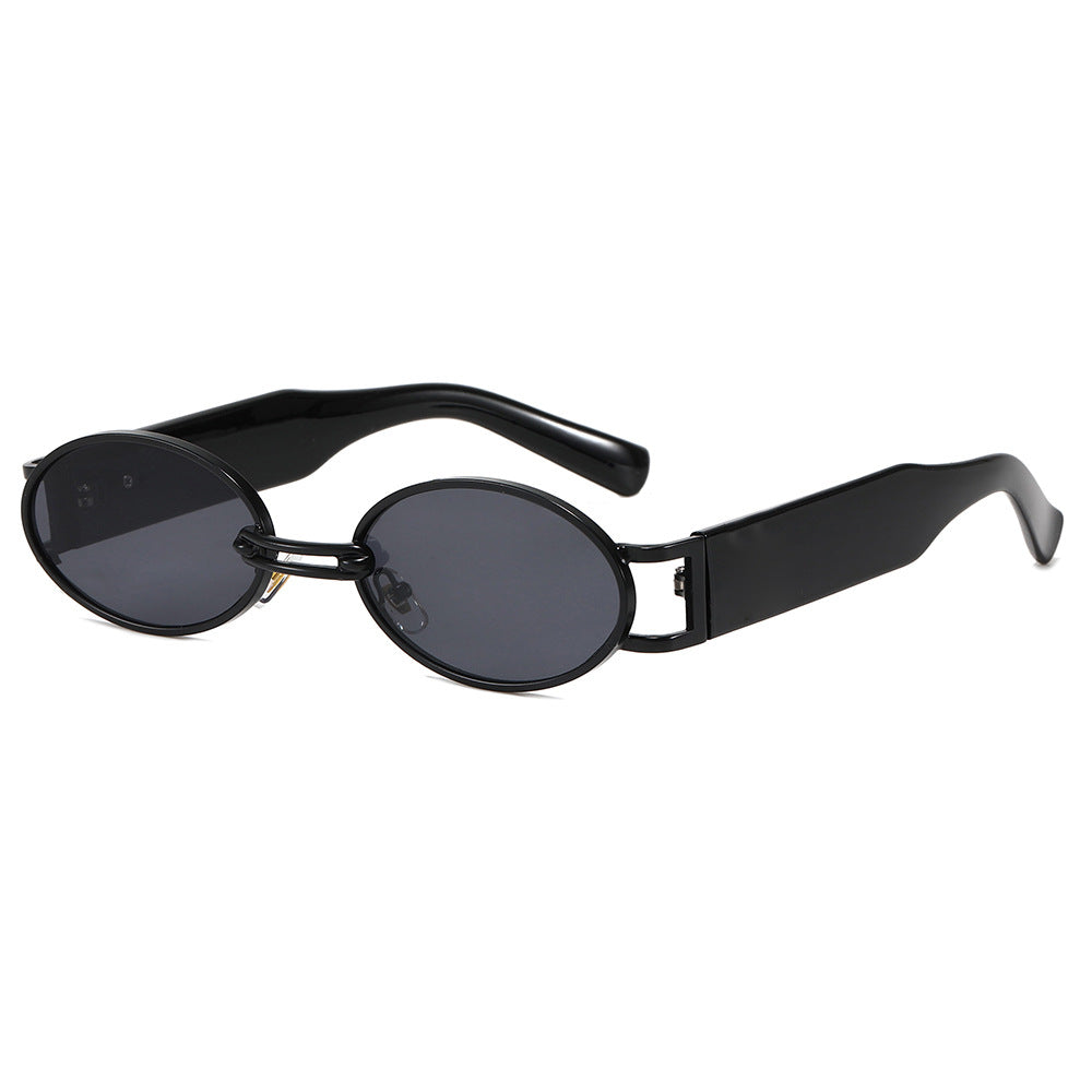 Damen modische Sonnenbrille im ovalen Design Karnz