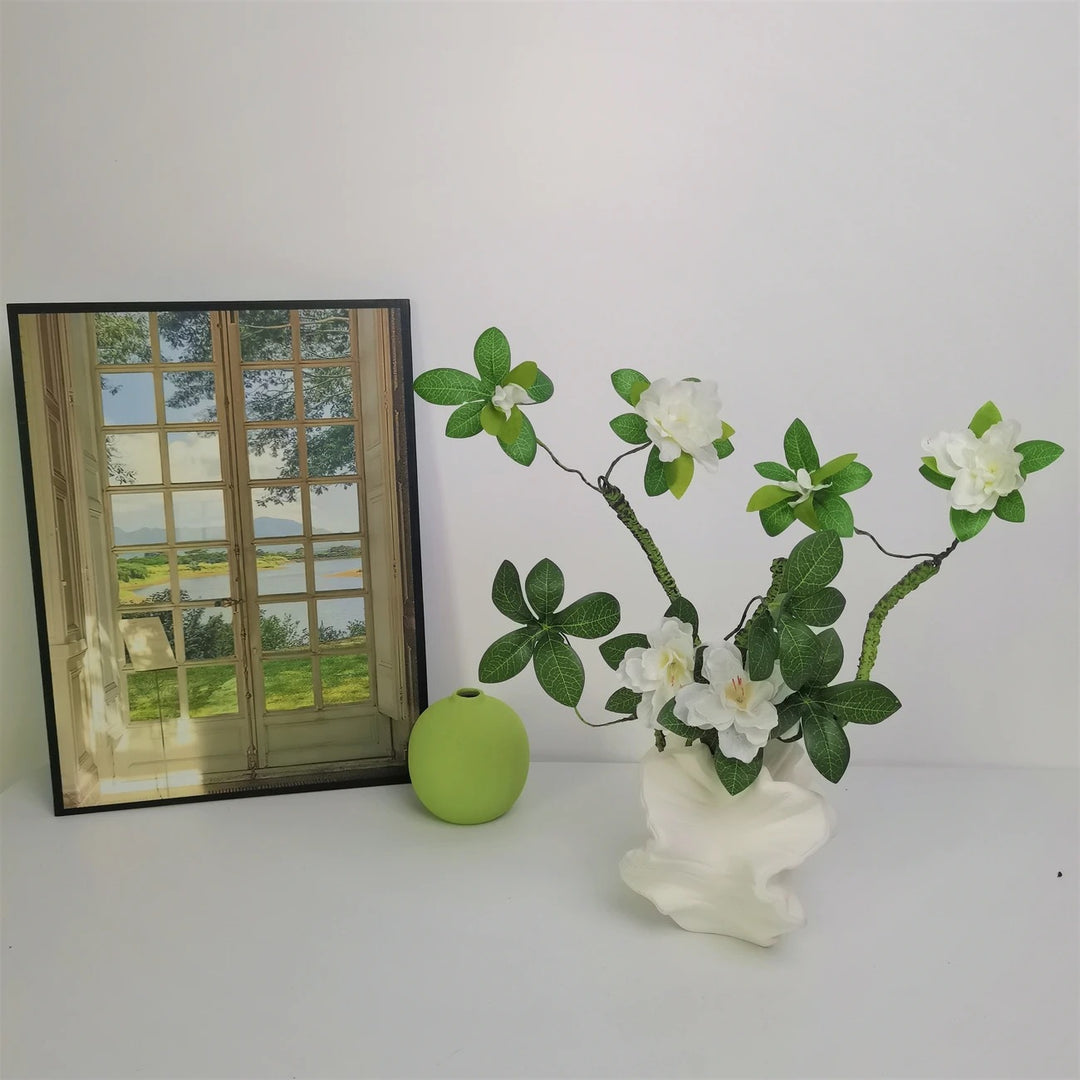 Künstliche Azaleenblumenarrangement Vase