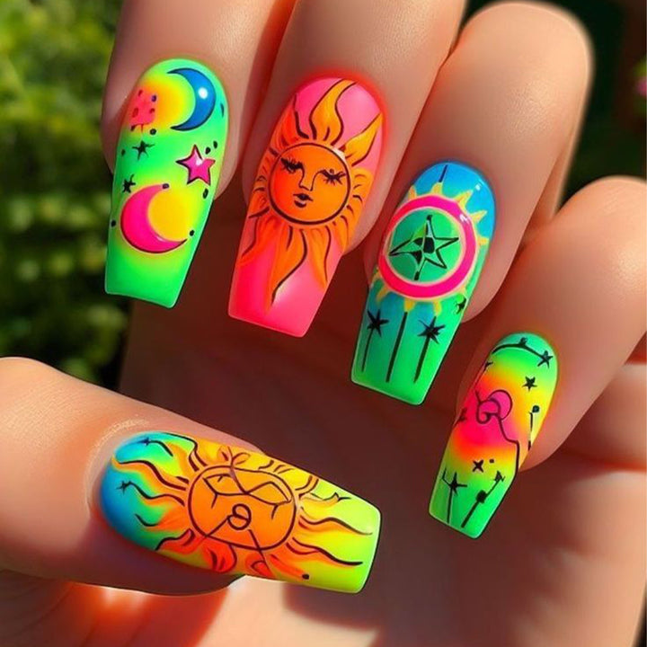 Neon Nagelkunst-Set Karnz