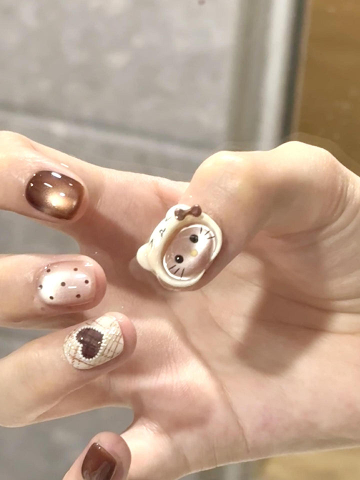 Kunstnägel mit Verspieltem Tierdesign Karnz