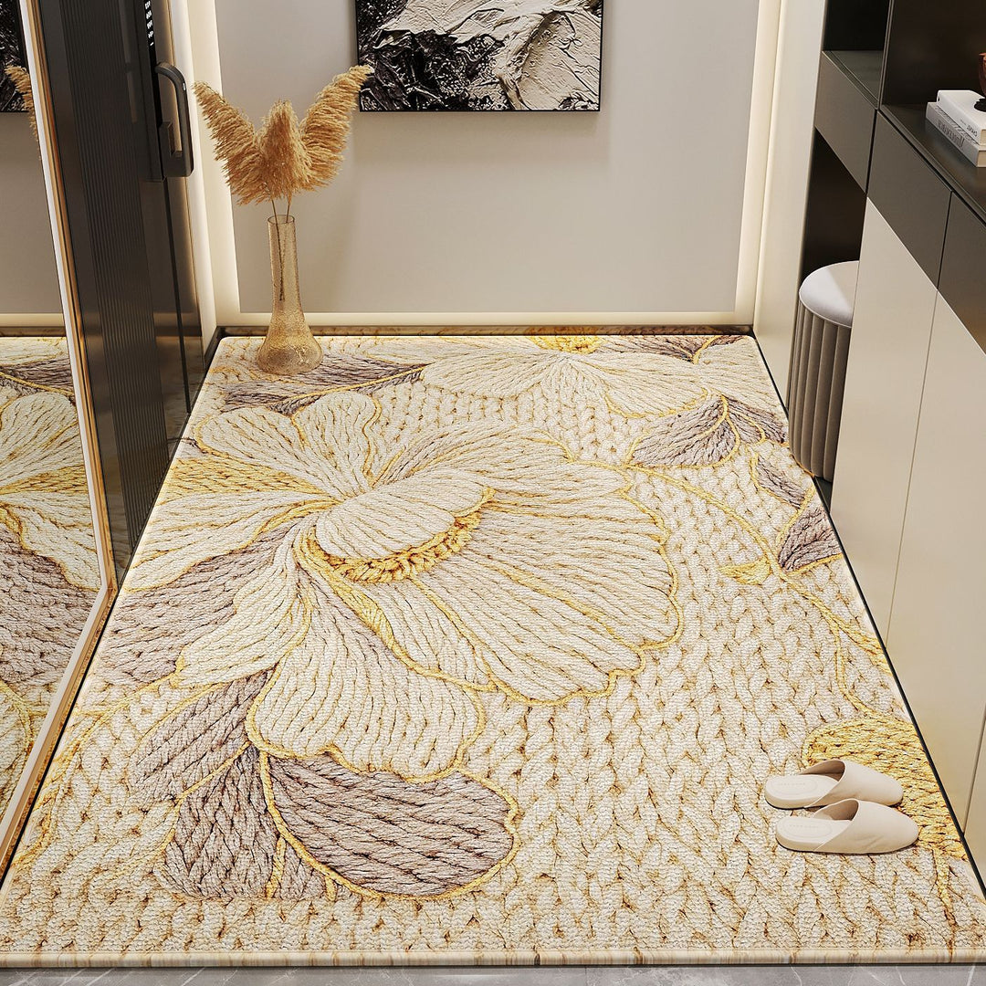 Blumendesign Teppich für den Innenbereich