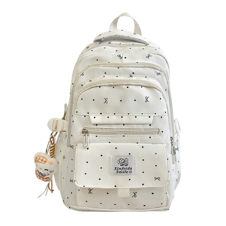 Multi-Taschen Gemusterter Rucksack Karnz