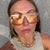 Damen trendy quadratische Sonnenbrille mit transparentem, grünem Rahmen und schützendem UV-Filter Karnz