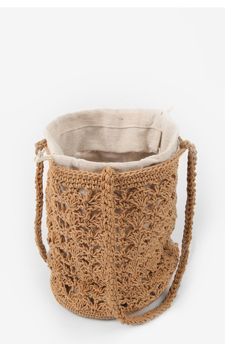 Damen Handgearbeitete Makramee Tasche mit doppeltem Innenfutter Karnz