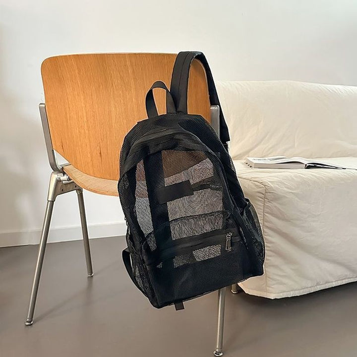 Stylische Mesh-Rucksack Karnz