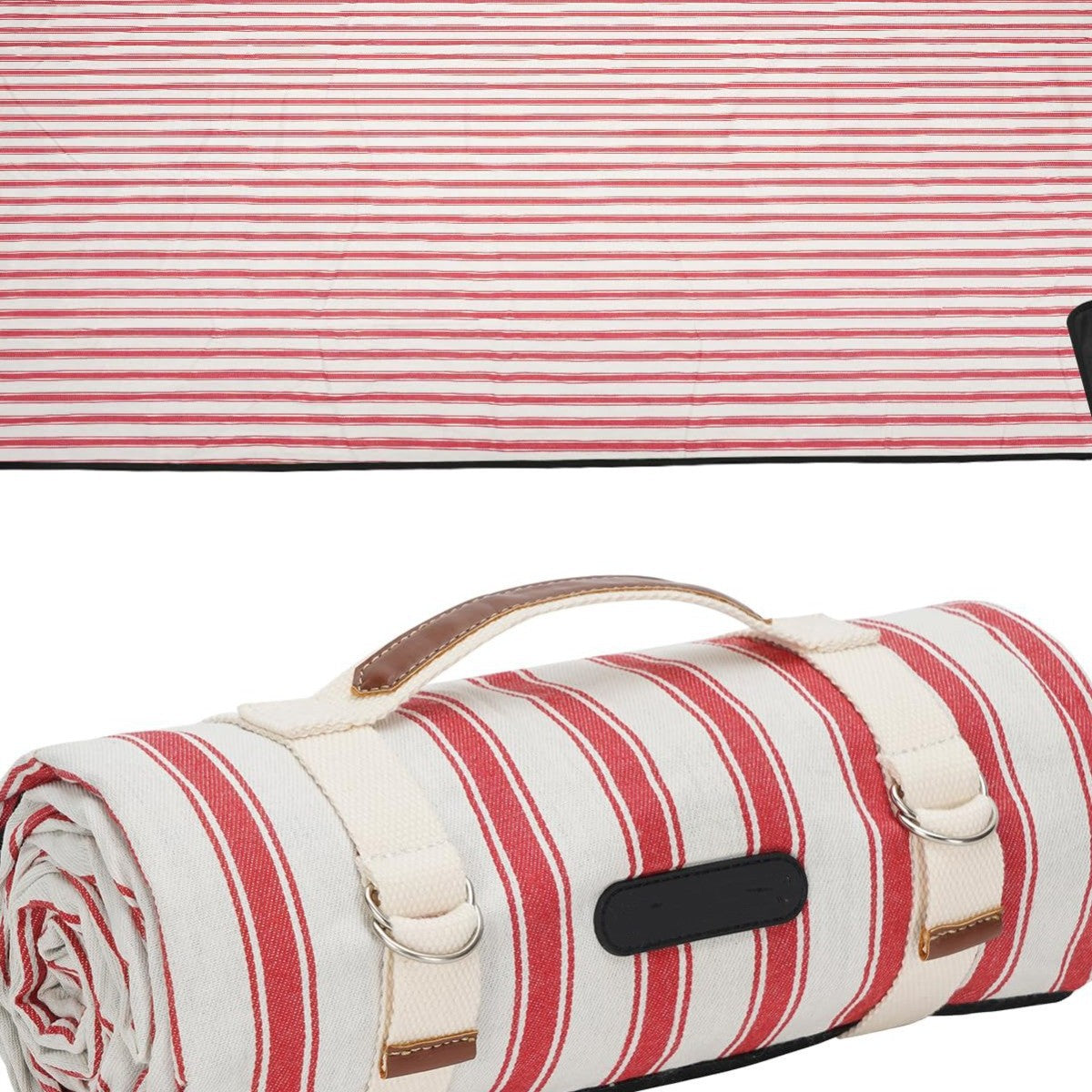 Unisex Picknickdecke mit wasserabweisender Unterseite und Tragegriff Karnz