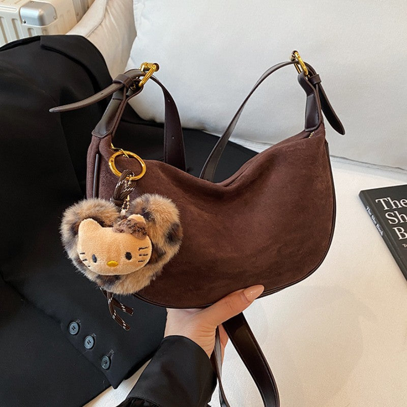 Wildleder Hobo Tasche Karnz