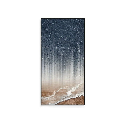 Küstenruhe Texturiertes Leinwandkunstwerk
