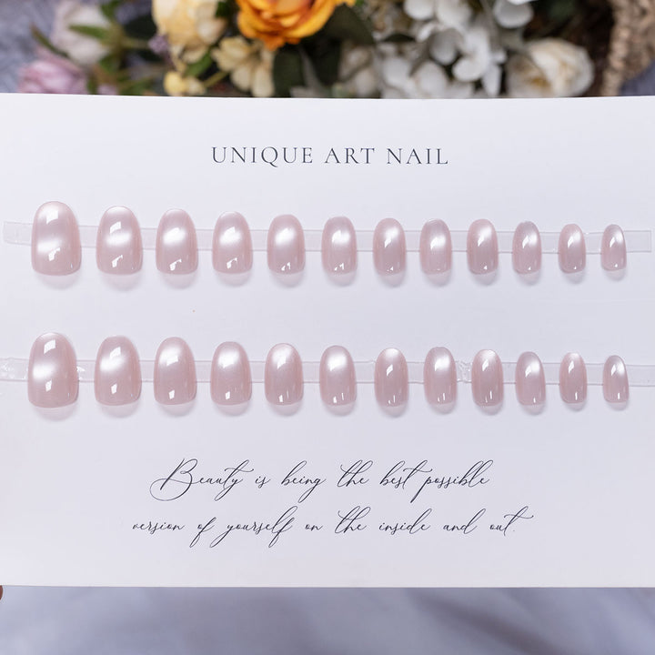 Natürlich Glänzendes Nagelset