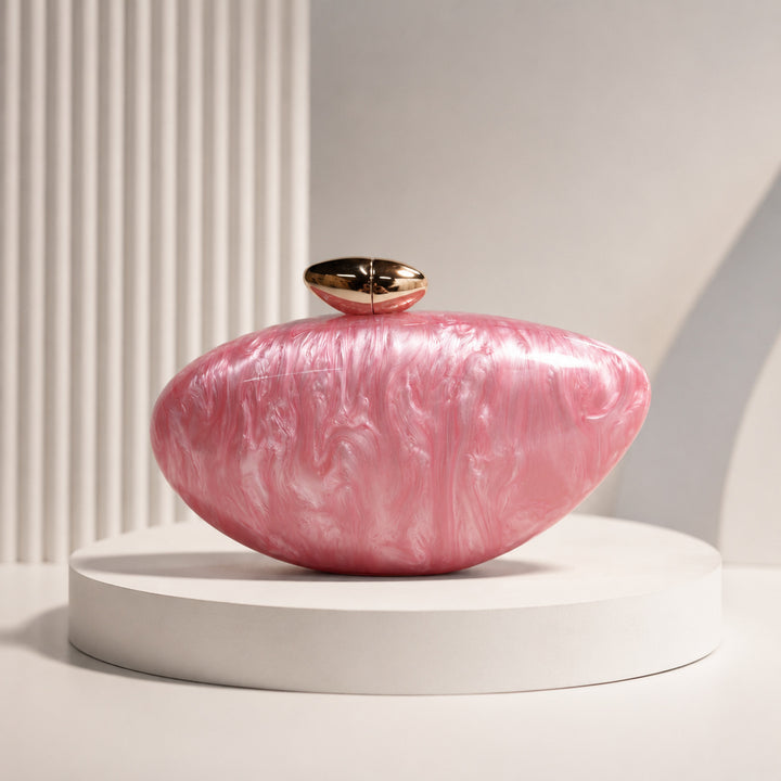 Luxuriöse Marmor-Effekt Clutch
