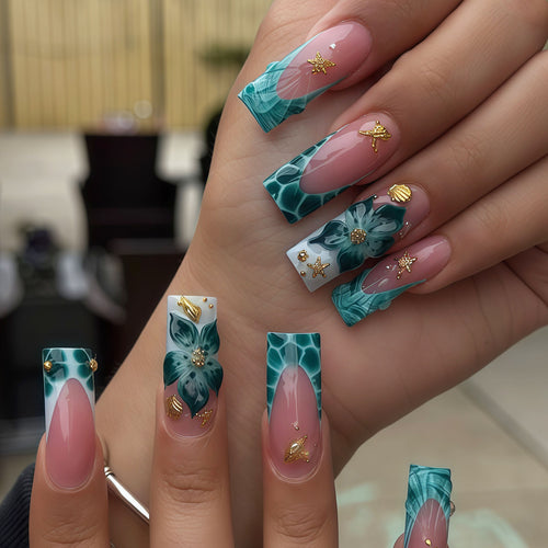 Künstlerische Lange Acrylnagelverlängerungen Karnz